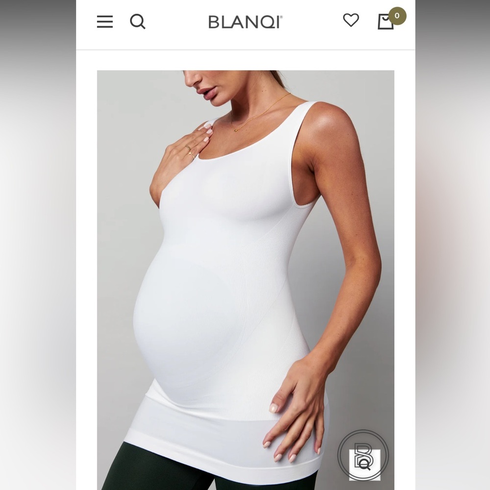 BLANQI Maternity Everyday Supportive Tank Top - White